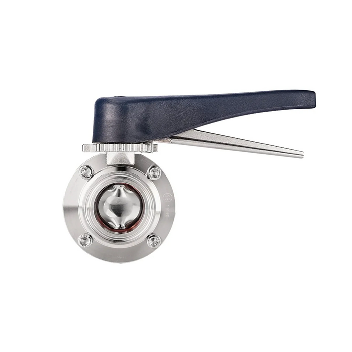Spike Brewing | 2” Tri-Clover Stainless Steel Butterfly Valve with Squeeze Trigger