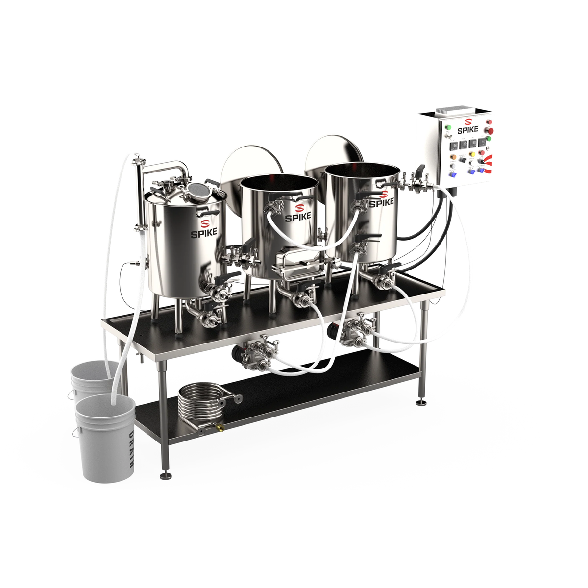 Spike Brewing Bottom Drain Trio System — floridabrewing